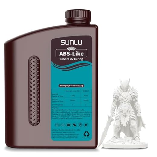 ⚡ SUNLU Upgraded 2KG ABS Like Resin with Enhanced Strength and Toughness, High Compatibility 3D Printer Resin, 2000G White