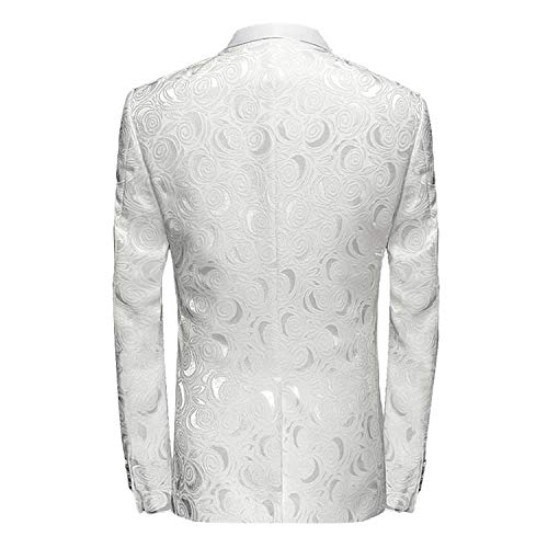 HBDesign 1 Piece 1 Button Shawl Collar Embossing Suits Jacket2