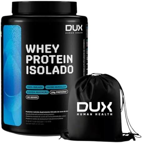 Combo Dux - Whey Protein Isolado - Sabor Baunilha - 900g + Bag Ex...