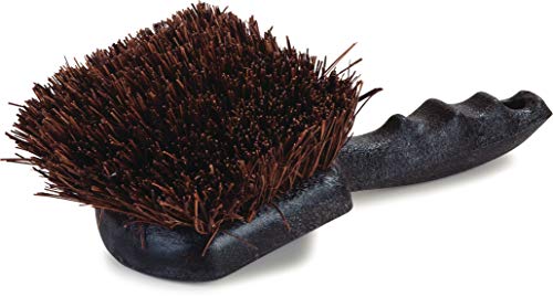 Carlisle 3651300 Ergonomic Palmyra Water Bucket Scrub Brush, 8-1/2" x 3", Natural/Black