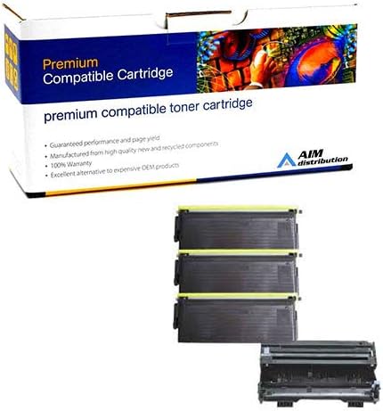 Compatible Replacement for Brother DR-400/TN-460VB Drum/Toner Value Combo Pack (1ea-Drum -20000 Page Yield/3ea-Toners-6000 Page Yield), Black