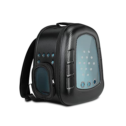 Galatée Katzenträger-Rucksack, Bubble Cat Rucksack, Faltbares Haustier Atmungsaktives Rucksack Für Kätzchen Und Welpen, Das Für Reisen, Wandern, Gehen Und Outdoor Ausgelegt Ist(Schwarz)