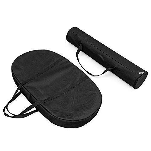 Vispronet Portable Trade Show Counter - Silver Corrugated Plastic Sidewalls - Pop Up Podium Countertop - Trade Show Table Display with Carrying Bags for Exhibition Promotion Retail (Light Wood) - Thumbnail 3