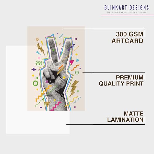 Image of BLINKART Trendy Abstract Wall Art Painting Print Design | Aesthetic Wall Decor Photo Artwork Frame Decoration Hanging For Home Bedroom Living Room Office Wall Decor | T050 | 13x10 Inches
