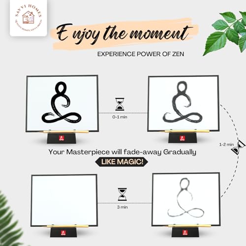 Savvi Home\'s Zen Slate Drawing Board Buddha Water Painting Art Board Water Painting & Embracing Mindfulness Gifts - Water Board Meditation Gift for Artists