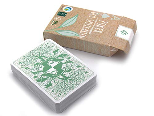 Öko Poker Kartenspiel, nachhaltig + ökologisch, Pokerkarten aus Spielkarten Karton für die Umwelt (1x, Karten in Faltschachtel) – Bild 3