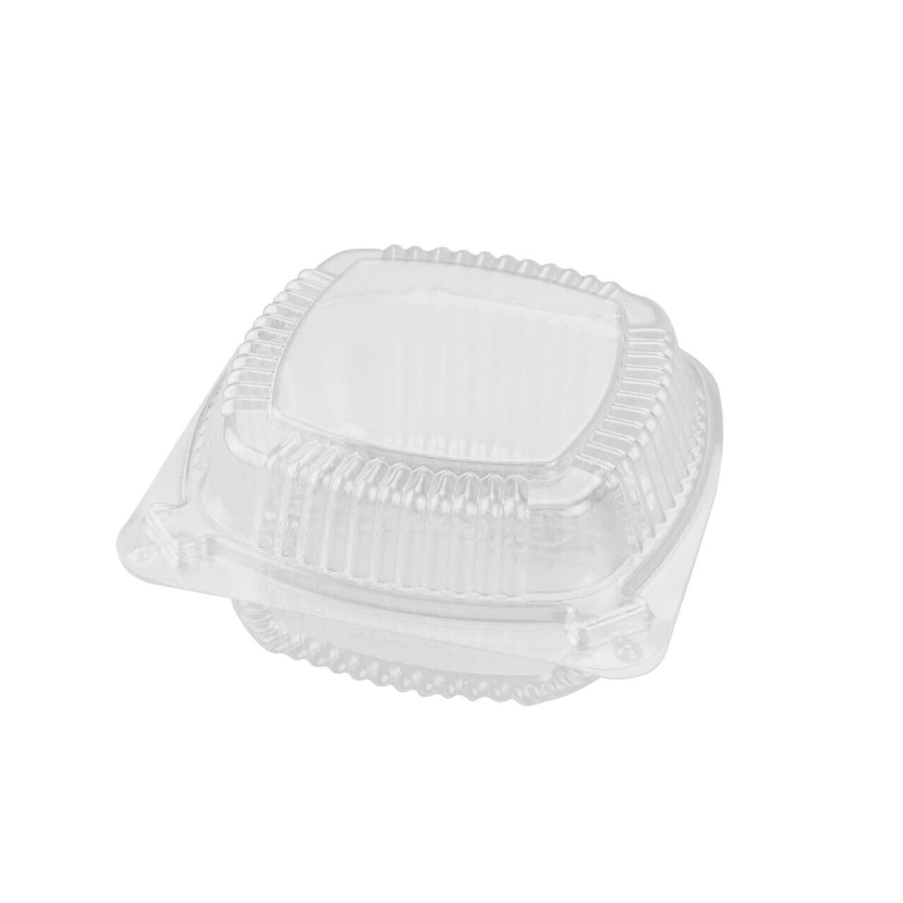240 Pcs Clear Plastic Hinged Take Out Containers Disposable Clamshell Take Out To Go Food Containers TZ-J038, 5.2? x 5.4? x 2.25? for Dessert, Cakes, Cookies, Salads, Pasta, Sandwiches