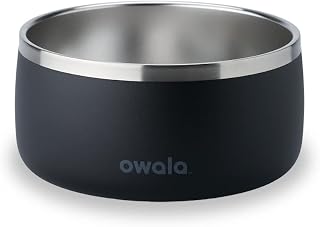 Owala Futternapf für Haustiere, Edelstahl, 1,3 l, Schwarz (sehr dunkel)