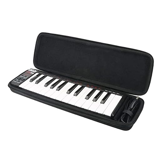 Khanka Funda de Viaje Dura para Akai Professional Pro LPK25 Teclado inalámbrico Maestro Midi Bluetooth Ultra Compacto