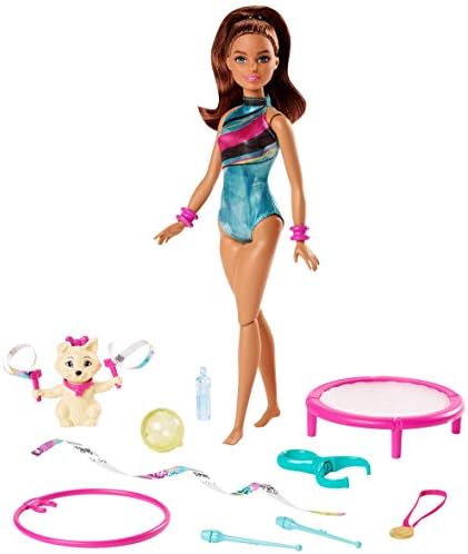Barbie GHK24 Dreamhouse Adventures Spin n Twirl Gymnast Doll and Accessories