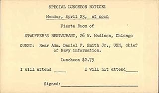 Special Luncheon Notice! RSVP Postal Cards & Correspondence Original Antique Postcard