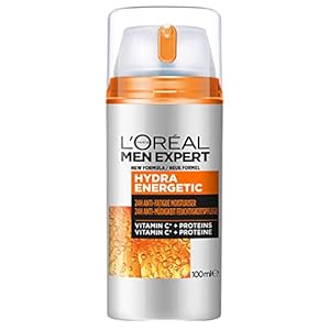 L’Oréal Men Expert Gesichtspflege gegen müde Haut für Männer, Belebende Feuchtigkeitscreme Vitamin C, Hydra Energy…