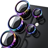 WSKEN for Samsung Galaxy S26 Ultra Camera Lens Protector - Ultra Thin Case Friendly, 9H Shatterproof Tempered Glass with Anti Scratch Metal Circle Camera Screen Protector Cover Accessories, Colorful