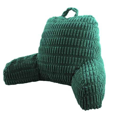 MIJIMO Reading Pillows for Bed Back Rest Pillow for Sitting up (Dark Green)