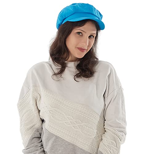 Newsboy Cabbie Baker Boy Hat Beret Cap For Women Fashion Pageboy Visor Paperboy Hat Fisherman's Sailor Fiddler Hat Autumn Adjustablel,Blue #TOP2