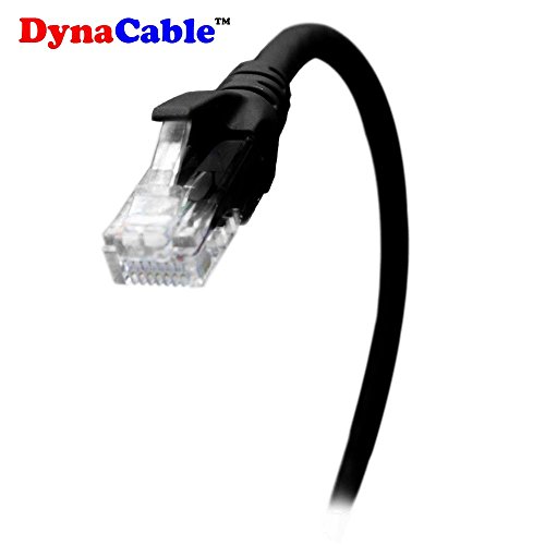 Dynacable Heavy Duty Cat6 Ethernet Copper Cable With Snagless Rj45 Connectors, 5 Pack/10Ft, 24 Awg 550Mhz, Ul-Listed, 10 Gb Max Speed For Fast Computer Networking - Black #TOP1