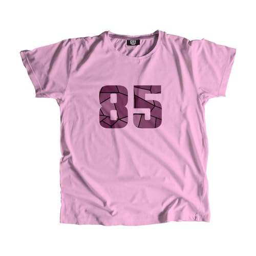 T-shirt 85 Number unisex pour homme et femme en coton style sportswear