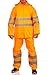 Mivaro Herren Regenanzug Warnschutz EN ISO 20471, hohe Sichtbarkeit, Größe:L, Farbe:Neonorange