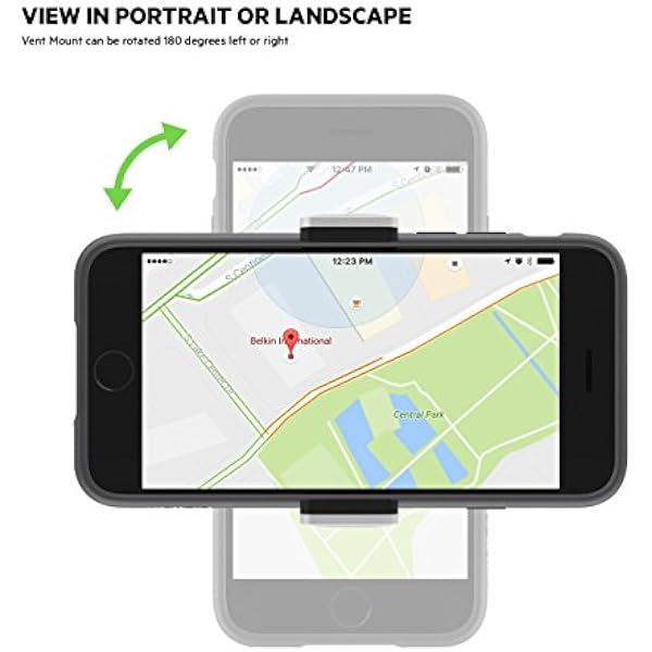 Belkin Vent Mount держатель для смартфона черный серебристый