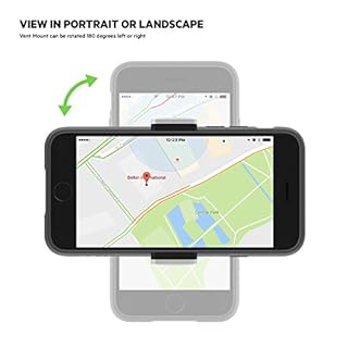 Belkin Car Vent Mount, Black and Silver, Phone Stand for iPhones, Samsungs, LGs & Most Smartphones, Adjustable to Fit 5.5-Inch Screens