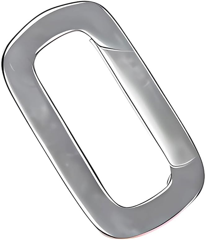 uGems Sterling Silver Rectangular Oval Flat Spring Gate Clasp Carabiner OD: 14.5mm x 8mm ID:11mm x 4mm #sx-228
