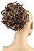 PRETTYSHOP BUN Up Do Hair Piece Hair Ribbon Ponytail Extensions Draw String Scrunchy Scrunchie Curly or Messy Different Colors (light brown #12C D7)