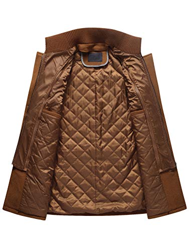 Lavnis Men's Winter Wool Coats Slim Fit Single Breasted Trench Jacket Woolen Pea Coat Black M #TOP2