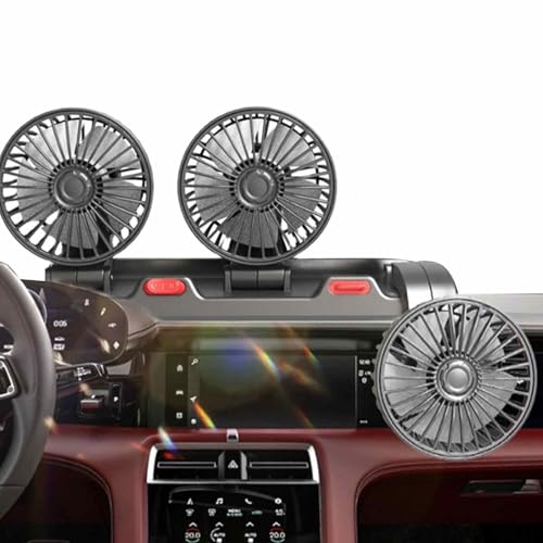 Ventilatore per da auto a tre teste per camion raffreddamento 2 velocità veicolo silenzioso per la festa del papà