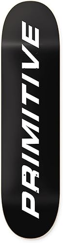 Primitive Euro Slant Core Skateboard Deck Sz 8.25in Negro
