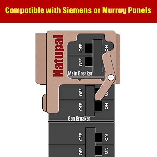 Image of Generator Interlock Kit Compatible with Siemens and Murray, Mechanical Interlock Kit Between The Main Breaker Powered by Utility Power and Generator Powered by Standby Power.