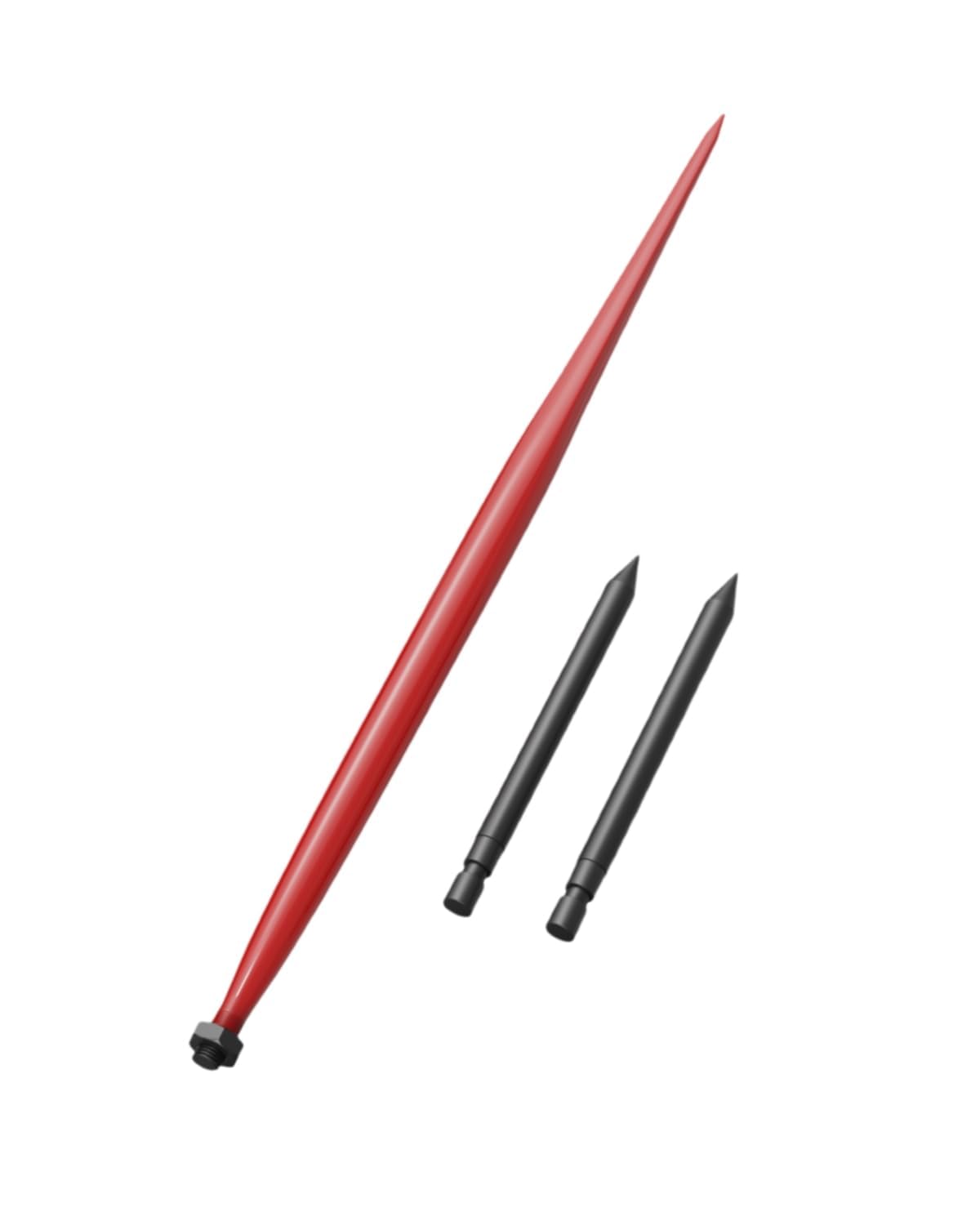 Garvee Fourche à foin 49" pour tracteurs et chargeurs, capacité 4500 lb, attache rapide, 2 pics stabilisateurs, écrou hexagonal, robuste – Idéale pour bottes de foin, Accessoire agricole