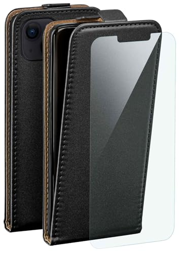 Protection intégrale 360 pour iPhone 14 étui à rabat antichoc moex noir et film
