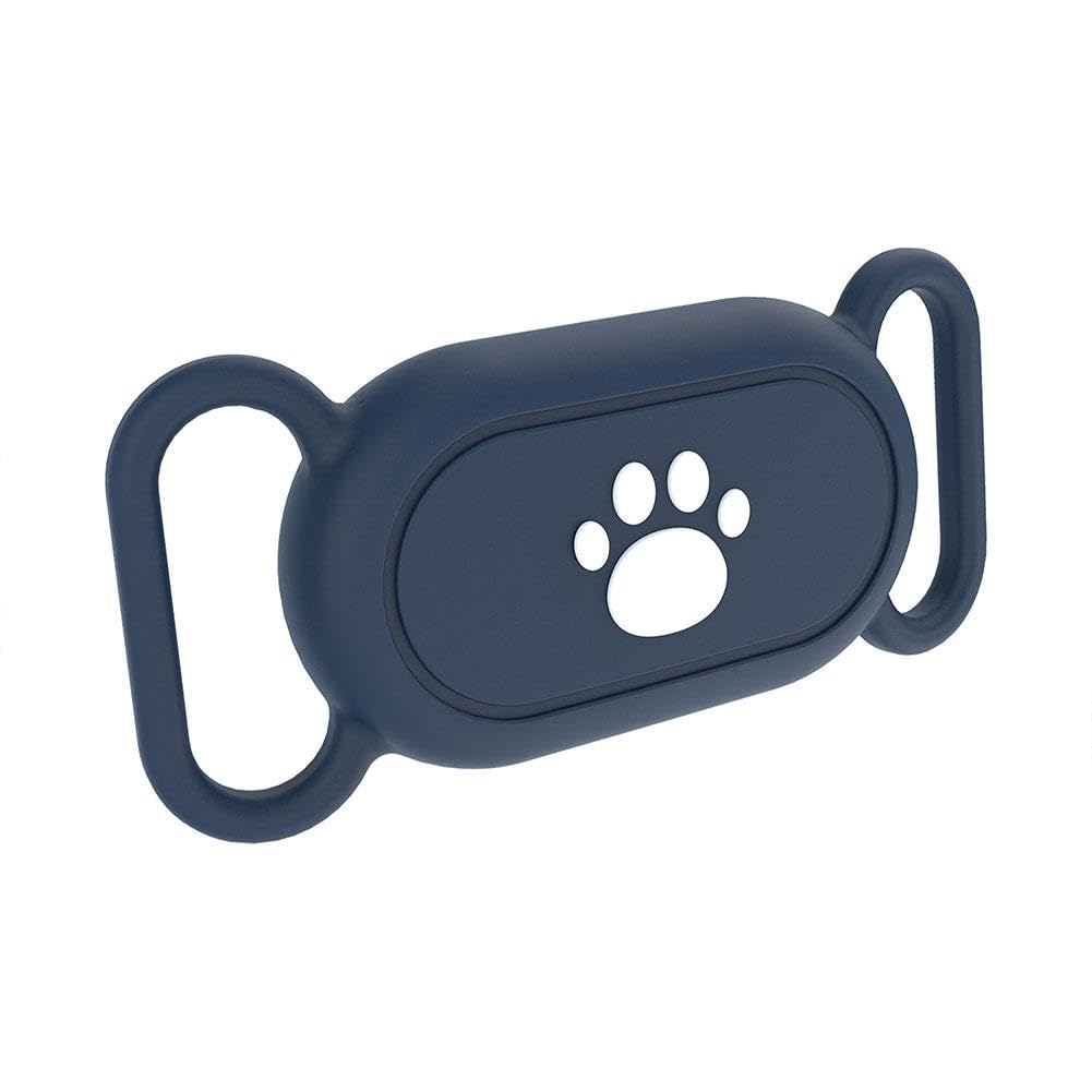 Zohiko Blue For Samsung Galaxy Smarttag 2 Case, For Smarttag2 Holder For Dog Collar, Anti- Lost Full Protection Silicone Case Soft Sleeve Cover Proctector For Pet Collar Luggage