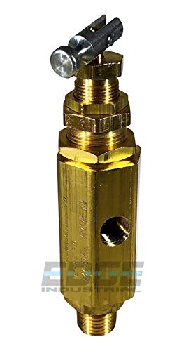 Pilot Unloader Discharge Valve AIR Compressor, 1/4" Male NPT MNPT (095-115 PSI)
