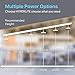 Hyperlite 200W LED UFO High Bay Lighting Fixtures for Gym Stadium UL/DLC 4.2 Premium/FCC Approved 5' Wires with Plug 5 Years Warranty 5000K Dimmable Waterproof and Dustproof IP65