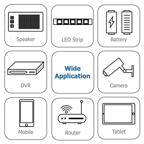 Excelity Ac-Dc 5V 1A Wall Charger Power Adapter With Plug 5.5 X 2.5Mm / 5.5 X 2.1Mm #TOP7