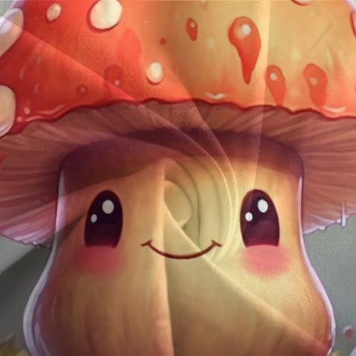 Housse de couette champignons parure lit 3D microfibre de qualité - 7