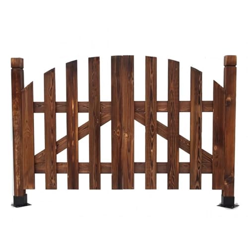 Puertas de jardín de madera y paneles de valla, fácil de instalar, diseño vintage para uso en exteriores e interiores