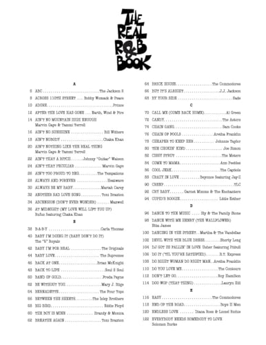 The Real R&B Book - C Instruments | 265 Classic Soul, Motown & Funk Songs for Piano, Guitar & Vocalists | Hal Leonard Fake Book with Chords & Lyrics | Essential R&B Sheet Music Collection (Real Books) - Image 3