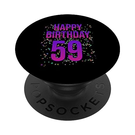 59 cumpleaños divertido - Feliz 59 cumpleaños PopSockets PopGrip Intercambiable