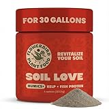 Flowerbird Soil Love – Premium Plant Food & Plant Fertilizer | Humics, Cold-Pressed Kelp & Fish Hydrolysate | Bio-Active Soil Amendment for All Plants | Pet Safe | NPK 2-1-4 (4 oz) - for 30 Gallons