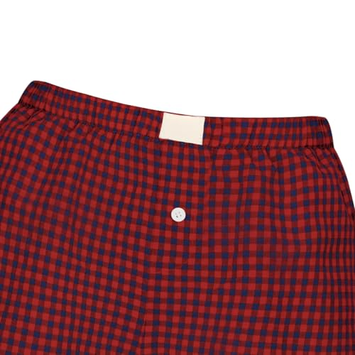 Image of Womens Y2k Plaid Shorts Women Cute Lounge Pajama Sleep Comfy & Casual Gingham PJ Boxer Shorts