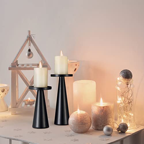 Matte Black Candle Holders