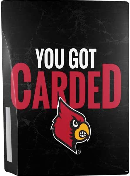 Skinit Decal Gaming Skin Compatible with PS5 Bundle - Officially Licensed University of Louisville You Got Carded Design