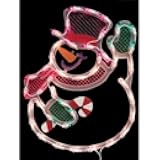 Generic Christmas Lighted Window Decoration, Snowman