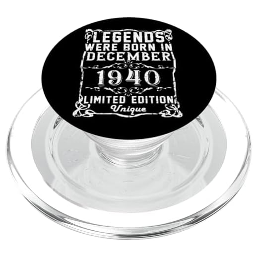 Cumpleaños Diciembre 1940 Edición Limitada Regalo Vintage PopSockets PopGrip para MagSafe