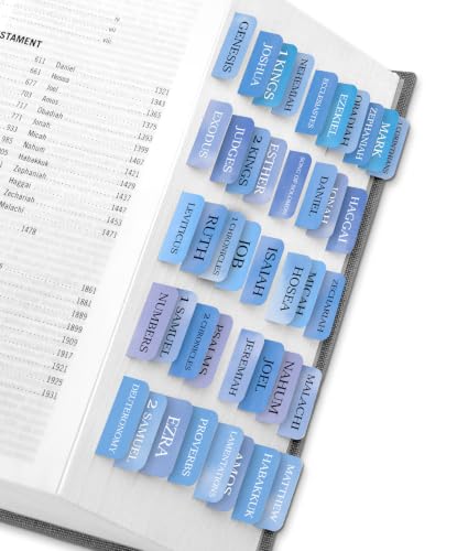 Image of Taja Bible Tabs, 75 Large Print Index Tabs for Women & Men
