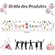 1. Geburtstag Mädchen Jungen Tischläufer Geburtstag, Erster 1 Jahr Bunt Geburtstagsdeko Tischdecke, Happy Birthday Tischläufer zum Geburtstag, Geeignet für die Kinder Geburtstags Party Deko (Weißg)