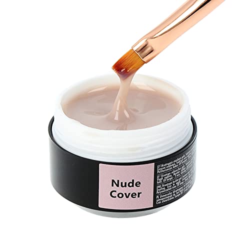 Sincero Salon Nude Cover Gel Construction Ongle UV -Extension et Modelage - Gel Pour Ongles Construction UV/LED pour Protéger les Ongles Cassés - Renforcement - Nail Art -Manucure de Réparation - 15ml