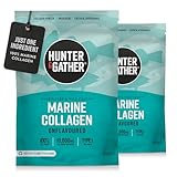 Hunter & Gather Colágeno Marino en Polvo 2 x 300g – Péptidos de Colágeno Hidrolizado Marino Puros Sin Sabor Premium para Cabello Piel Uñas Músculos